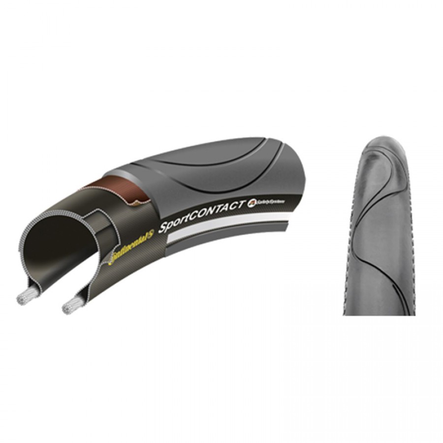 Ελαστικά Ποδηλάτου Sport Contact  20x1.75 Σύρμα Continental