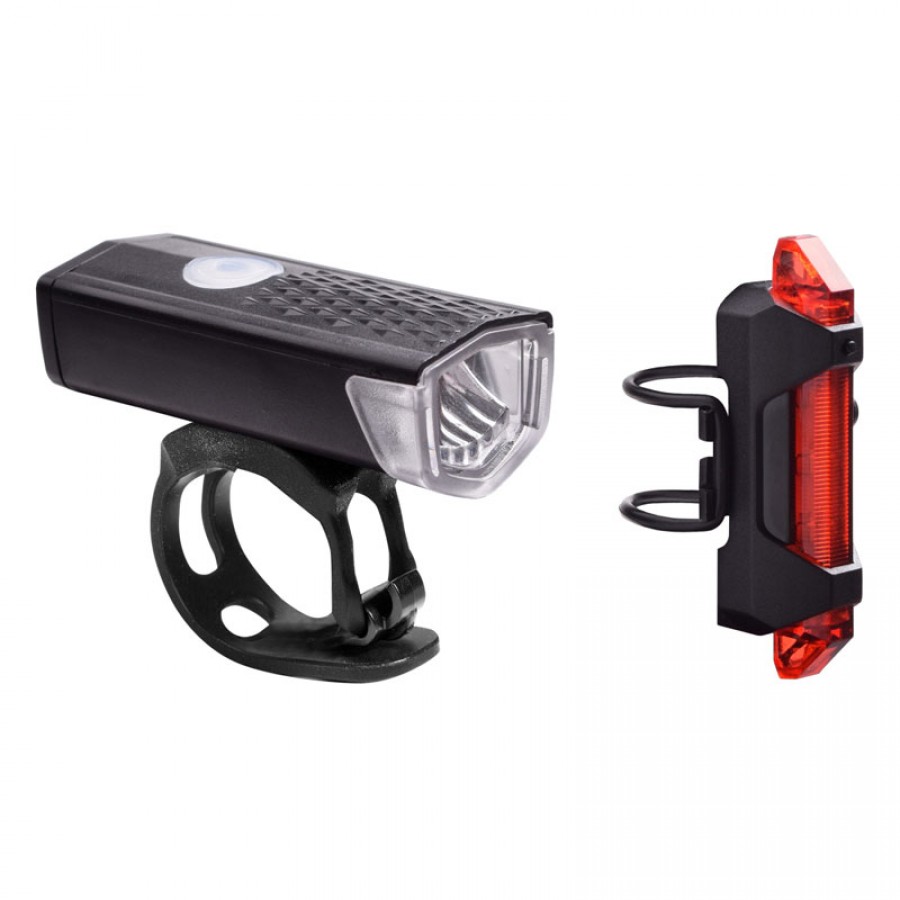 Σετ Φανάρια Ποδηλάτου RFR Power Lighting Set USB 14316