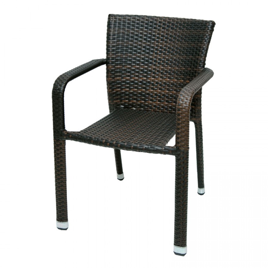 Καρέκλα Κήπου Αλουμινίου Rattan Velco 184-5527