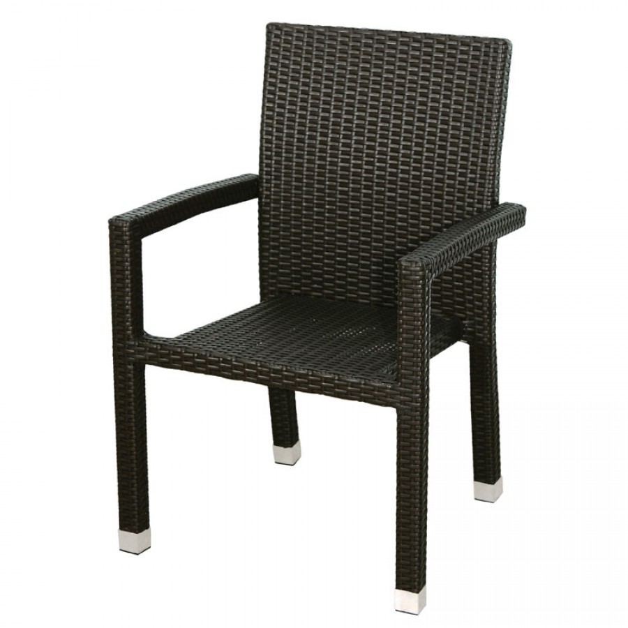 Καρέκλα Κήπου Αλουμινίου Rattan Velco 184-2229