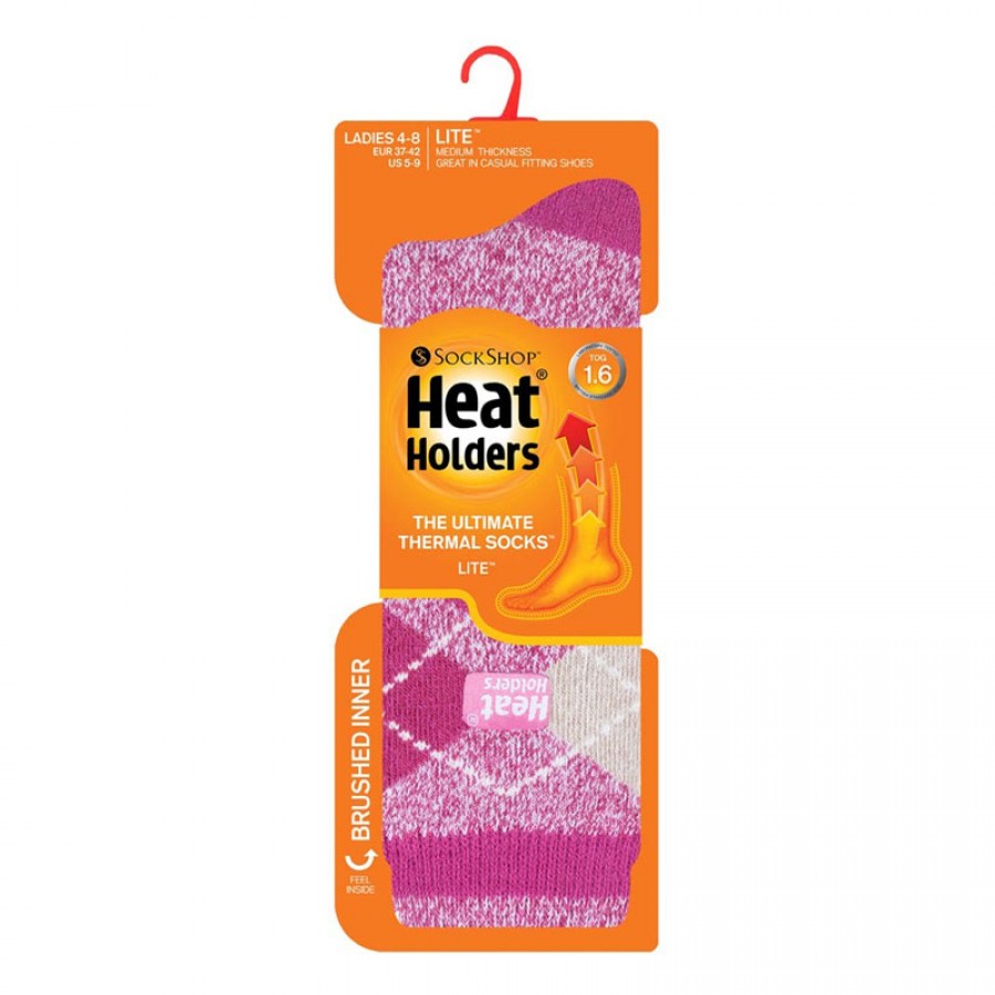 Κάλτσες Γυναικείες Jacquard LITE™ Ροζ Heat Holders® 80023