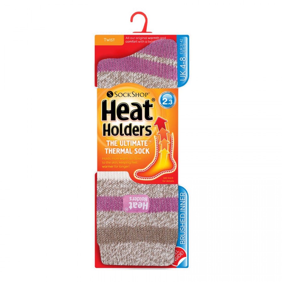 Κάλτσες Γυναικείες Fashion Twist Socks Καφέ Heat Holders® 80018