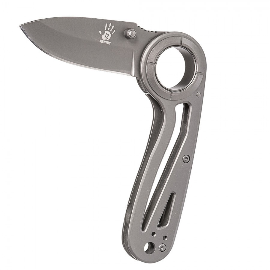 Πτυσσόμενο Μαχαίρι 12 Survivors BKE Folding Knife Titanium Finish 21103