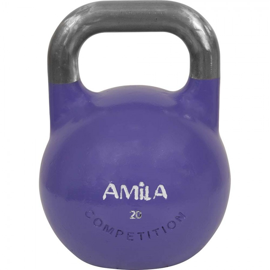 Kettlebell Aγωνιστικό 20kg Μωβ Amila 84584