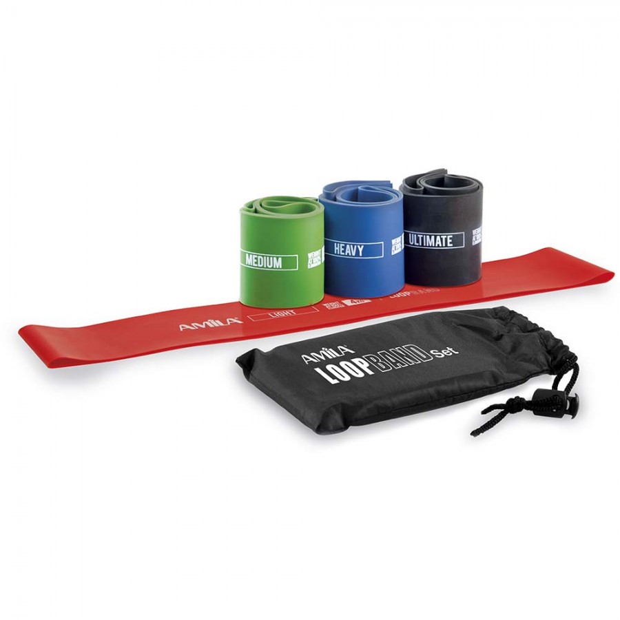 Λάστιχα Small Loop SET αντίστασης 4-10kg 4 τμχ. Amila 96605