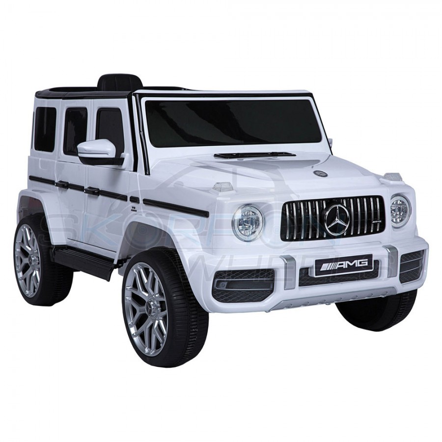 Ηλεκτροκίνητο Παιδικό Αυτοκίνητο Mercedes Benz AMG G63 12V Scorpion Wheels Λευκό 5247036