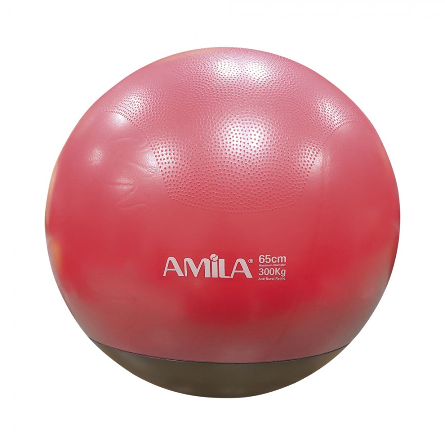 Μπάλα γυμναστικής Φ65cm δίχρωμη Amila 48446