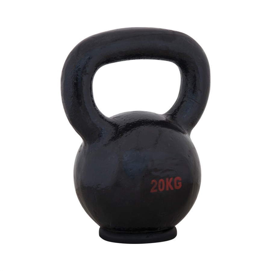 Kettlebell Εμαγιέ με λαστιχένια βάση 20kg Amila 44508
