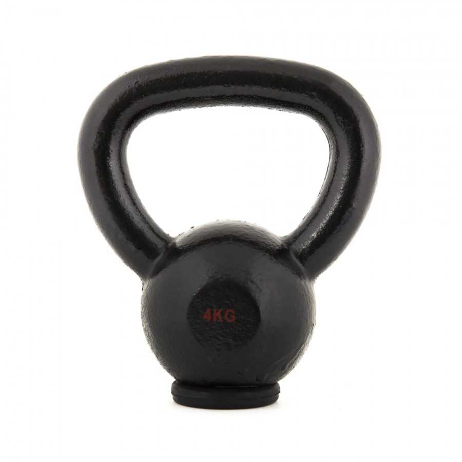 Kettlebell Εμαγιέ με λαστιχένια βάση 4kg Amila 44500