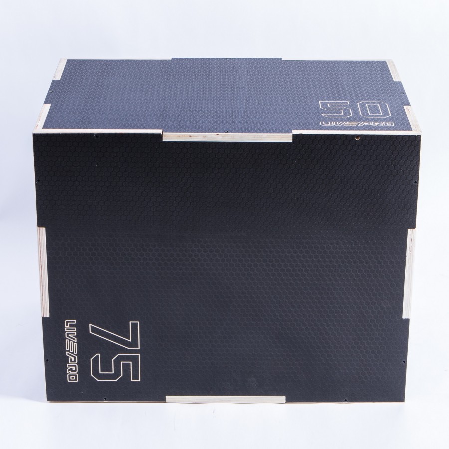 3 σε 1 Πλειομετρικό Κουτί Ξύλινο Plyo Box Anti-Slip LivePro B 8157