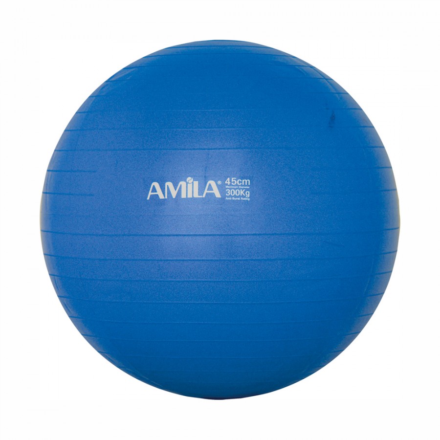 Μπάλα Γυμναστικής Gymball 45cm Μπλε Amila 48085