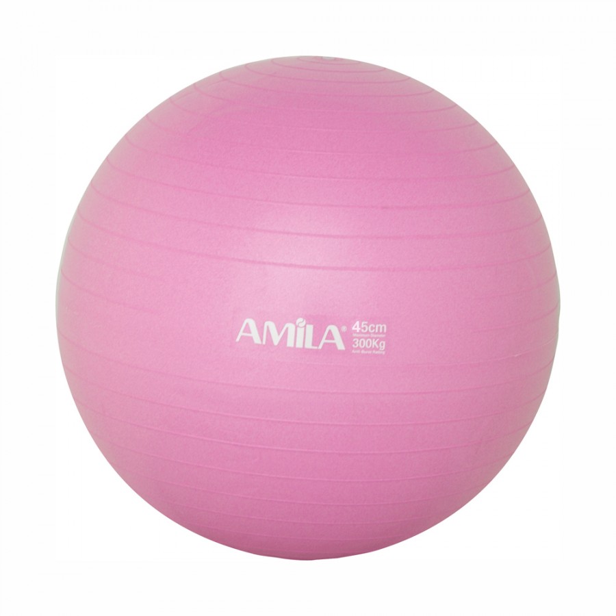 Μπάλα Γυμναστικής Gymball 45cm Ροζ Amila 48086