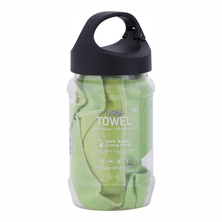 Πετσέτα Γυμναστηρίου Amila Cool Towel Πράσινη 96901