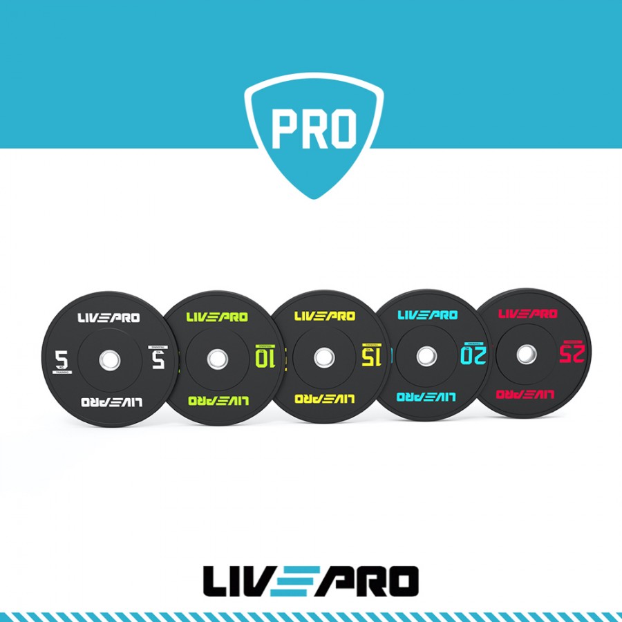Δίσκος Ολυμπιακού Τύπου LivePro Bumper Ø50 5kg Β 8038-05