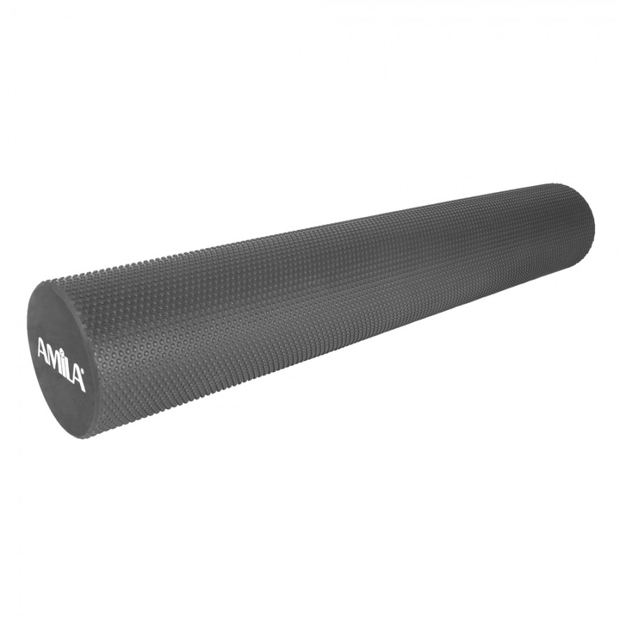 Foam Roller Φ15x90cm Μαύρο Amila 96823