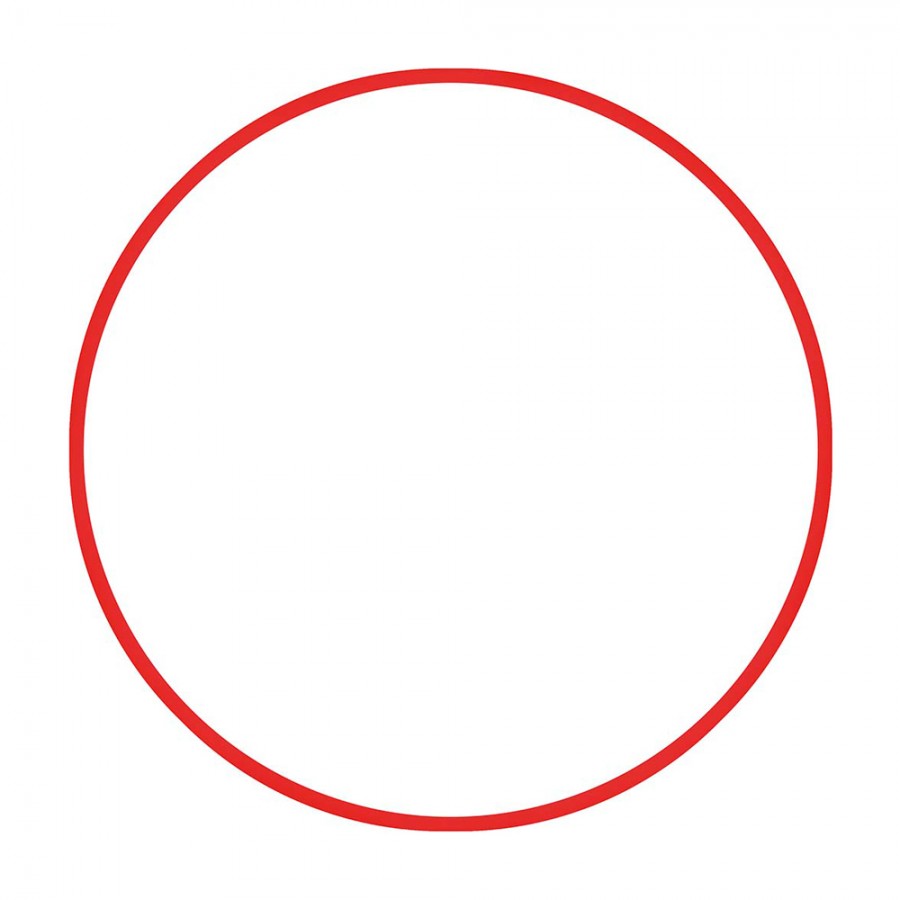 Στεφάνι Ρυθμικής Γυμναστικής 60cm Φ18mm 120gr Κόκκινο Amila 48012