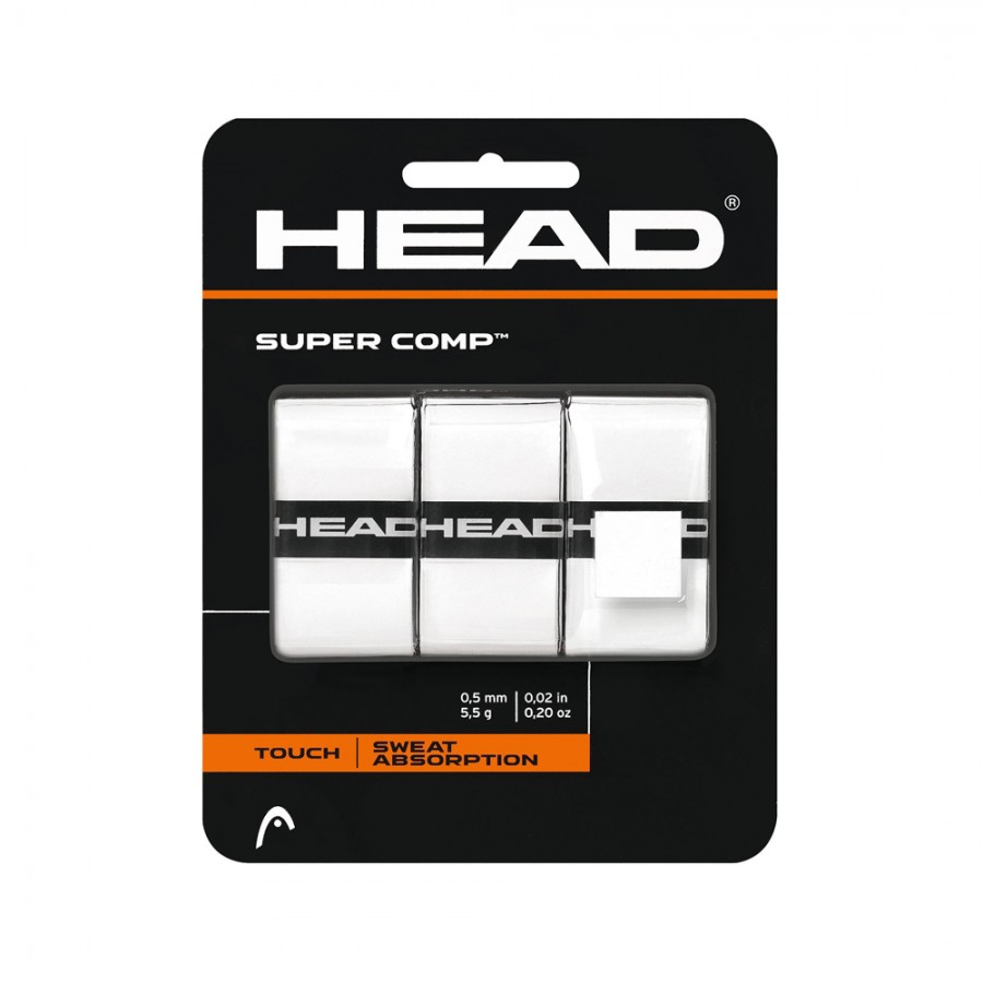 Overgrips Ρακέτας Head Super Comp Λευκό 285088