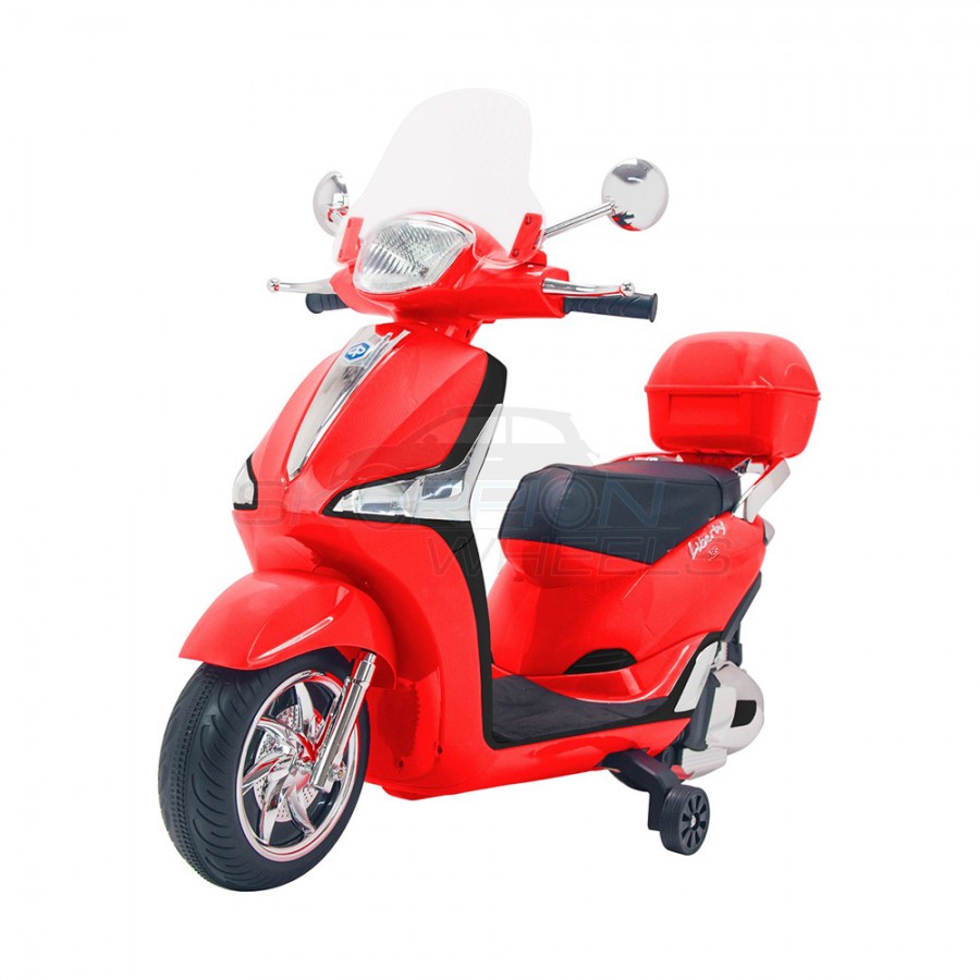 Παιδική Μηχανή Παιδική Μηχανή Skorpion 12V Piaggio Liberty Original Κόκκινη
