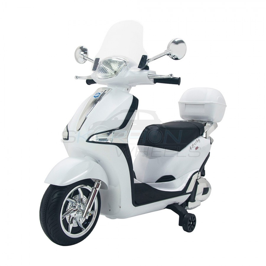 Παιδική Μηχανή Παιδική Μηχανή Skorpion 12V Piaggio Liberty Original Λευκή 