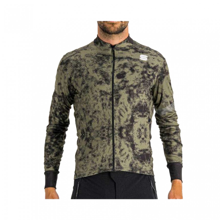 Μπλούζα Ποδηλασίας Sportful Escape Supergiara Thermal Πράσινη