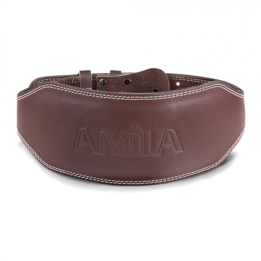 Ζώνη Άρσης Βαρών Δερμάτινη Medium Amila 94921