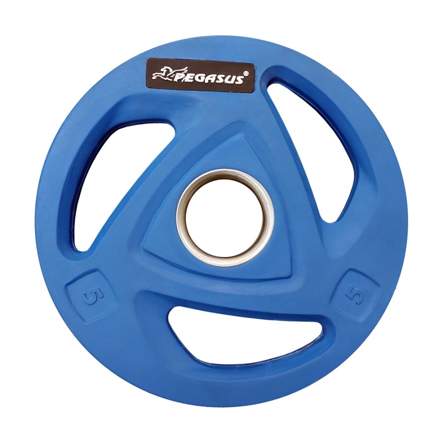 Ολυμπιακός Δίσκος με Λάστιχο 5kg Έγχρωμος Pegasus Β-2037Β
