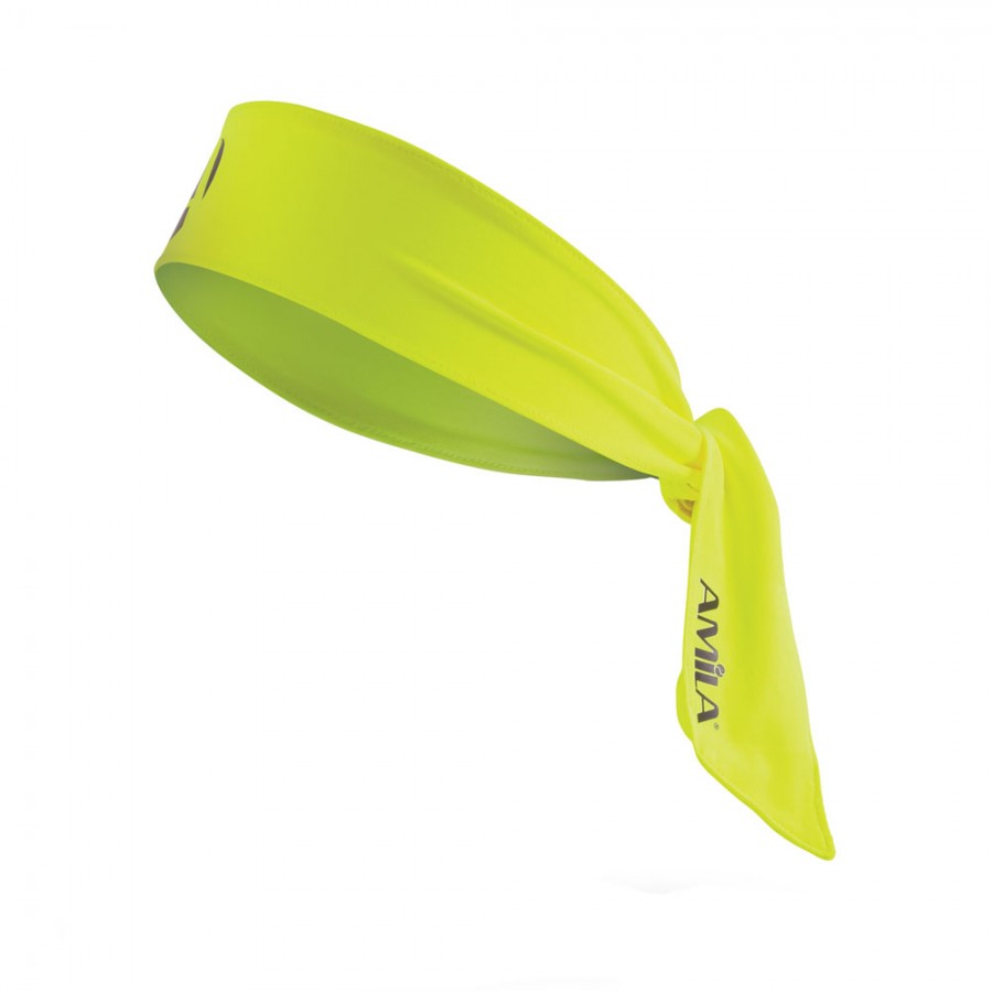 Περιμετώπιο Bandana Amila Tie Band Lime Yellow 45709