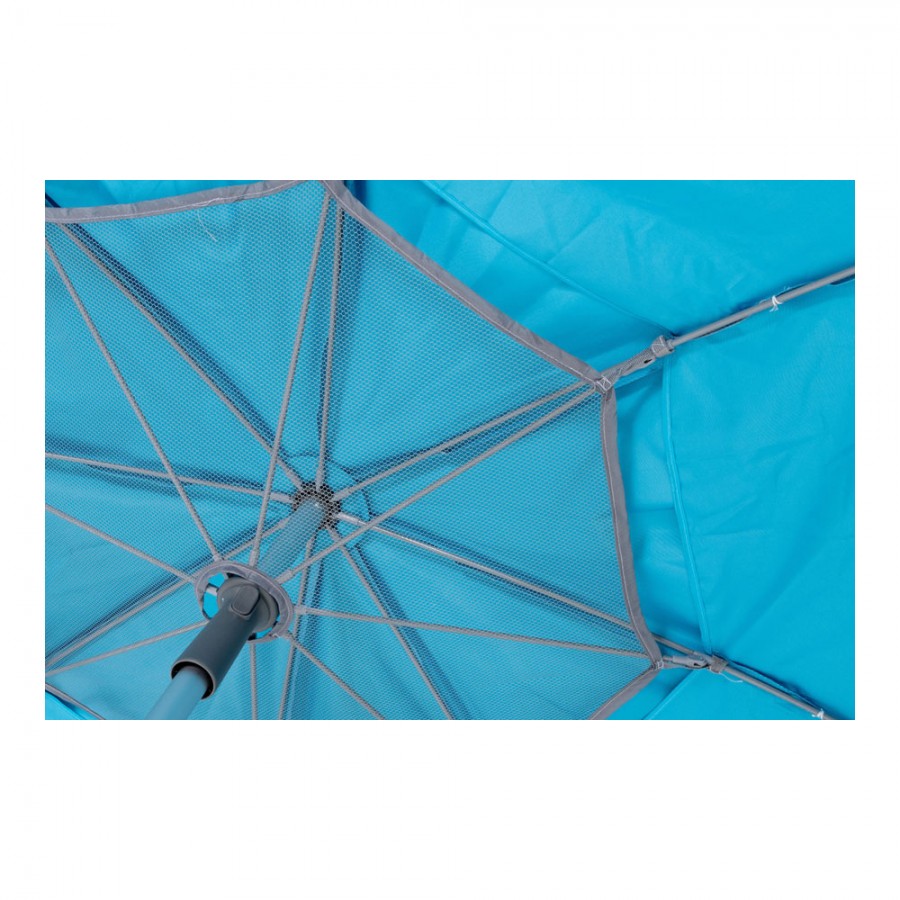 Ομπρέλα Παραλίας Αλουμινίου Escape 2.2m PE 180gsm UPF50+ Γαλάζιο