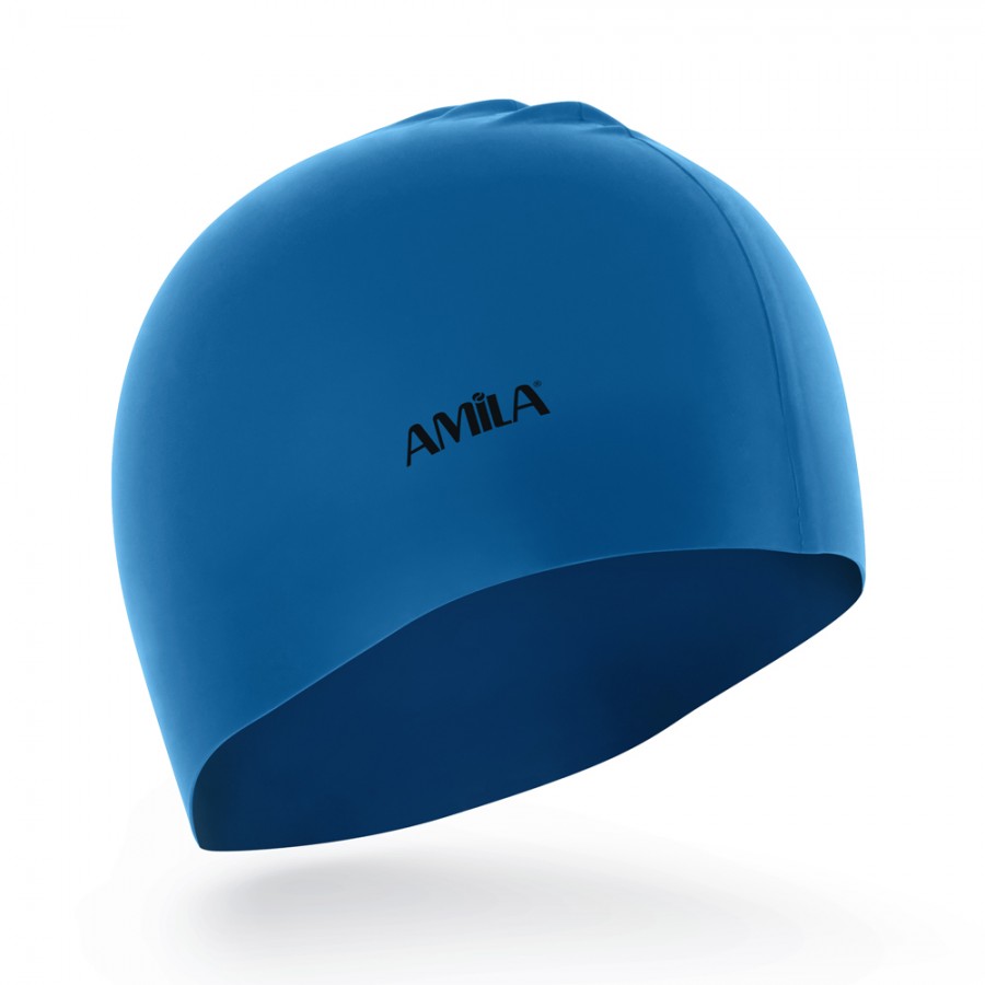 Σκουφάκι Κολύμβησης Μπλε Amila 47012