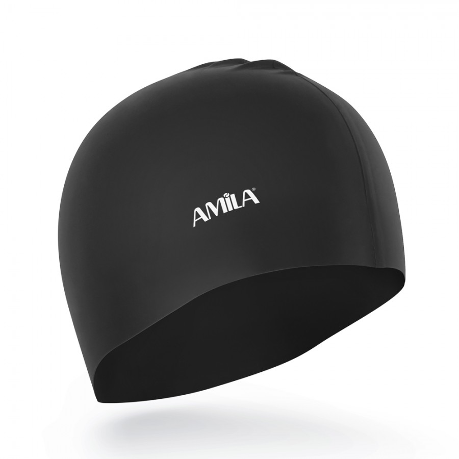 Σκουφάκι Κολύμβησης Μαύρο Amila 47013
