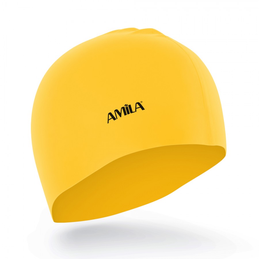 Σκουφάκι Κολύμβησης Κίτρινο Amila 47015