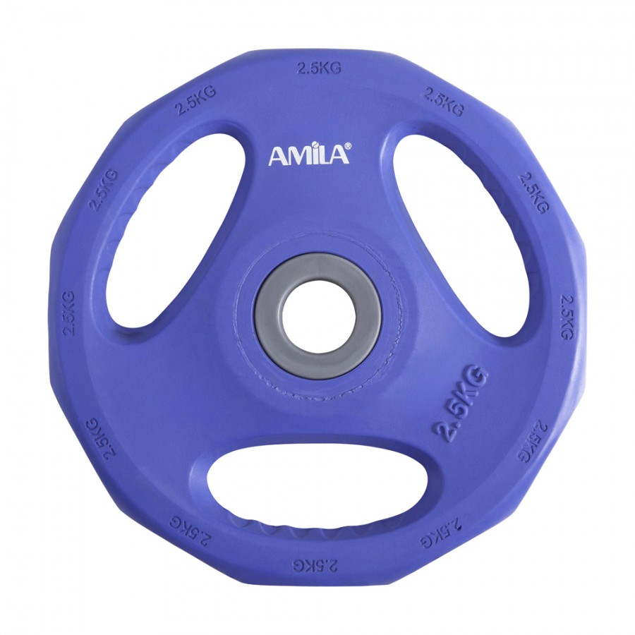 Δίσκος με Επένδυση Λάστιχου Φ28 2.5kg Amila 44415