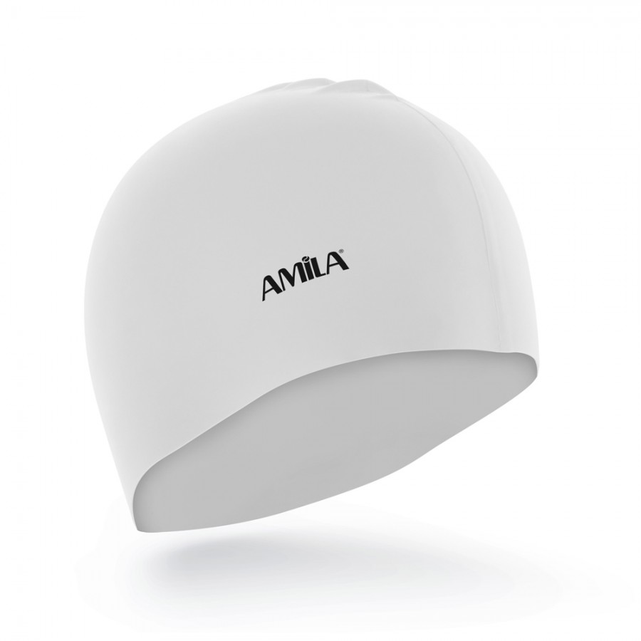 Παιδικό Σκουφάκι Κολύμβησης Λευκό Amila 47021