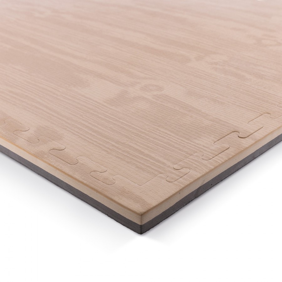 Δάπεδο Προστασίας Puzzle EVA 100x100x2.5cm Ξύλο Μαύρο Amila 36653