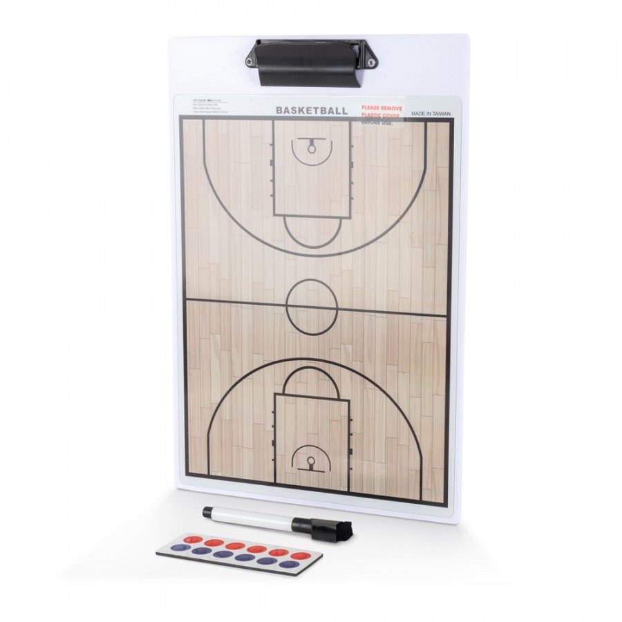 Ταμπλό Προπονητή Basket Διπλής Όψης Μαγνητικό 25x37cm