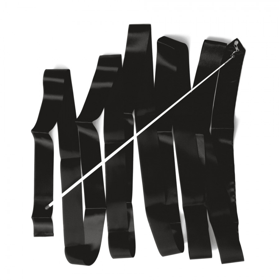 Κορδέλα ρυθμικής γυμναστικής μήκους 6m Μαύρη Amila 47999