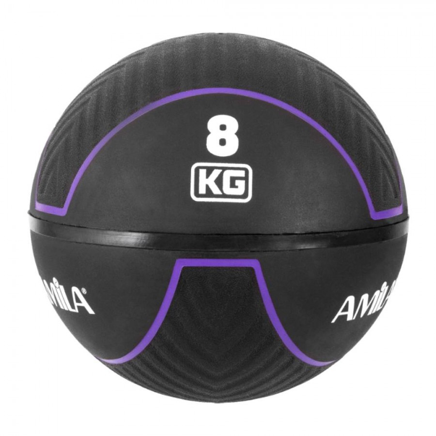 Μπάλα Medicine Ball Amila HQ Rubber 8Kg 90710