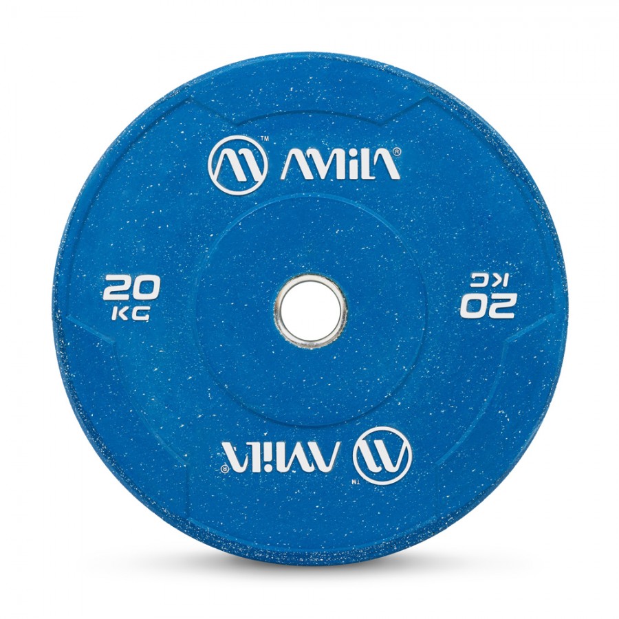 Δίσκος Βαρών Color Bumper Plate Slim 50mm 20kg Amila 84849