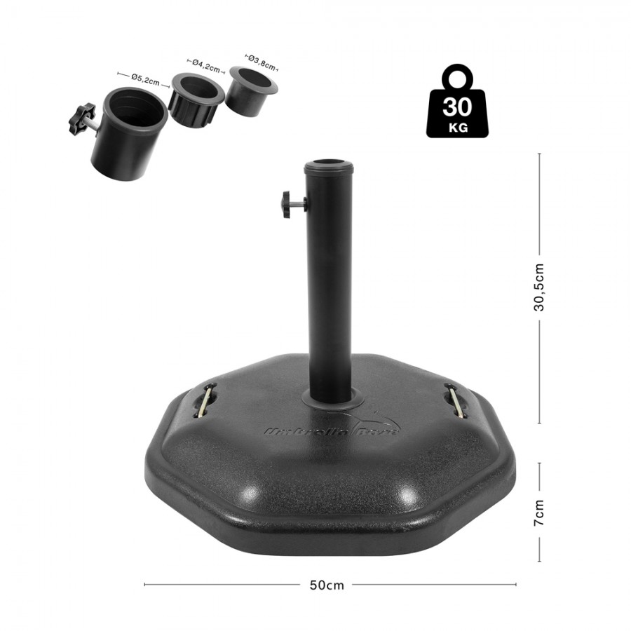 Βάση Ομπρέλας Οκτάγωνη Τσιμεντένια 30Kg Escape