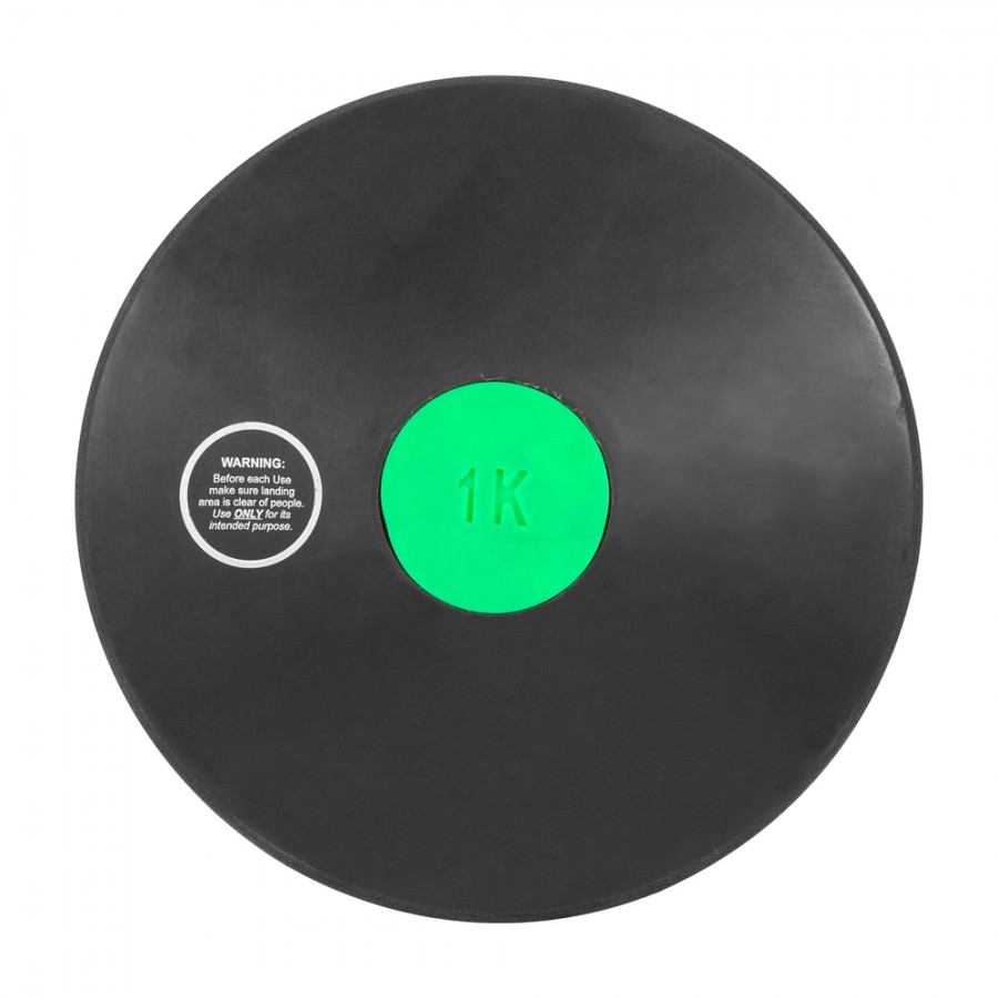 Δίσκος Ρίψης από Μαύρο Λάστιχο 1kg Vinex 97711