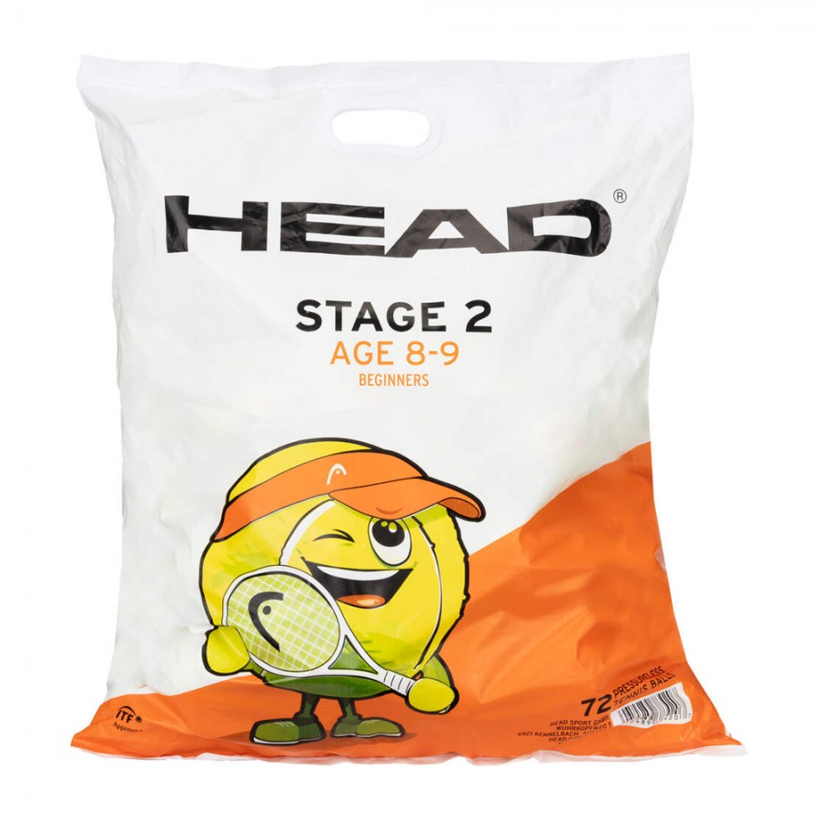Παιδικά Μπαλάκια Τένις Head Stage 2 72τμχ 3121915