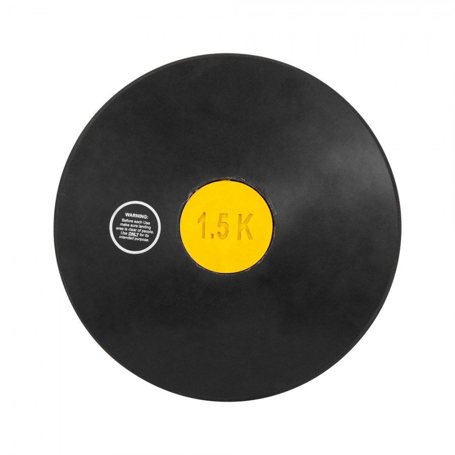 Δίσκος Ρίψης από Μαύρο Λάστιχο 1.5kg Vinex 97710