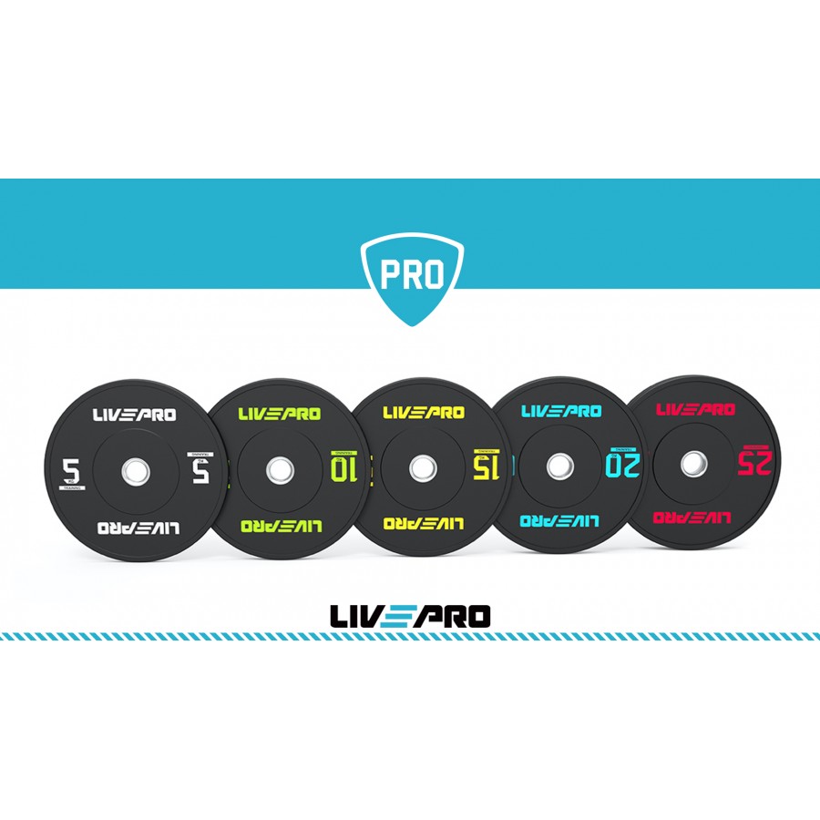 Δίσκος Ολυμπιακού Τύπου LivePro Bumper Ø50 20kg Β 8038-20