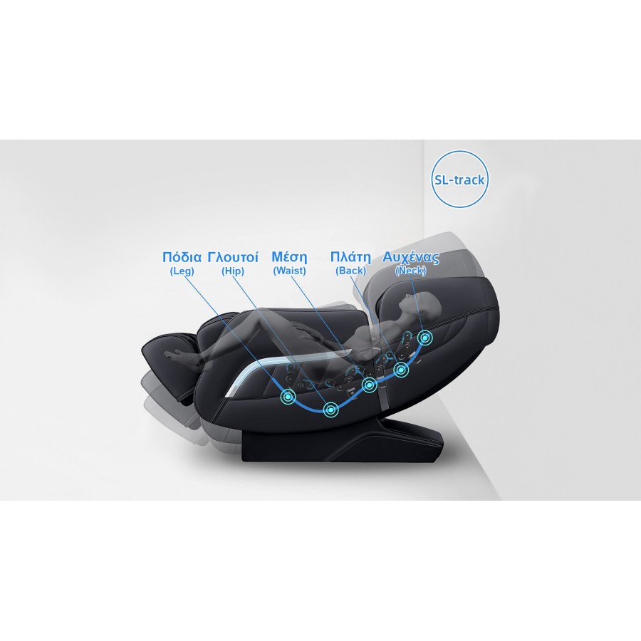 Πολυθρόνα μασάζ Life Care by i-Rest SL-A307-8 Καφέ Μ-839BR