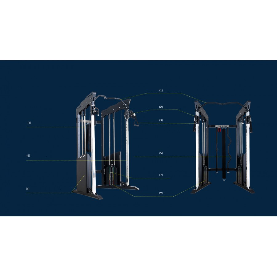 Πολυόργανο Γυμναστικής Pegasus® Fuctional Trainer FM-500 Λ 5500