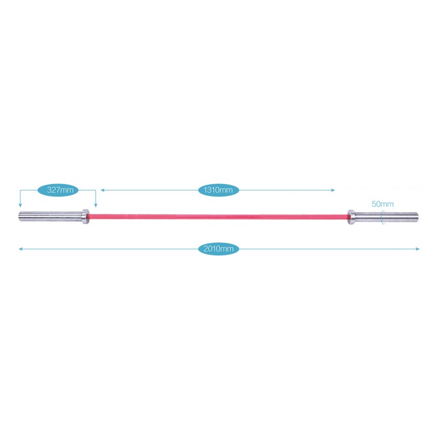 Ολυμπιακή Μπάρα Προπόνησης Cerakote 201cm Pink LivePro Β-8086-PK