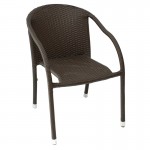 Καρέκλα Κήπου Αλουμινίου Rattan Velco 184-0347