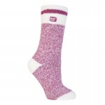 kaltses-gynaikeies-thermikes-cream block twist socks fouxia heat holders 80017