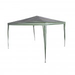 Τέντα Κήπου Gazebo PE 3x3 Πράσινο-Λευκό Unigreen 11361