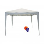 Τέντα Κήπου Gazebo Πτυσσόμενη Polyester 3x3m Unigreen Λευκό 11316